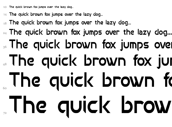 Chromia font waterfall